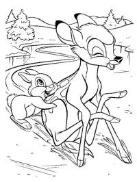 Tuptuś i Bambi na lodzie