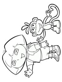 Dora i małpa