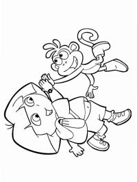Dora i małpka Butek się bawią