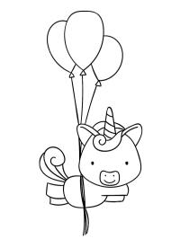 Jedmorożec z balonami