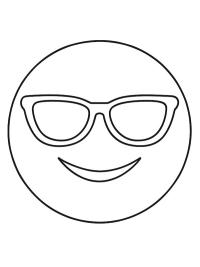 Emoji w okularach słonecznych