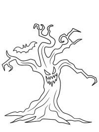Halloweenowe drzewo
