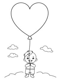 Balon w kształcie serca