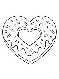 Donut w kształcie serca