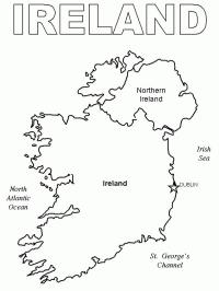Mapa Irlandii