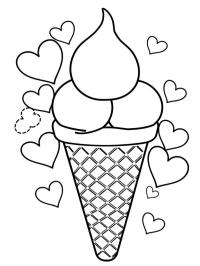 Lody z serduszkami