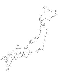 Mapa Japonii