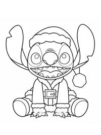 Stitch jako Mikołaj