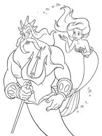 Król Triton i Ariel