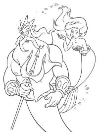 Król Triton i Ariel