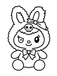 Śnieżny królik Kuromi