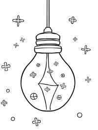 Duża świąteczna lampa