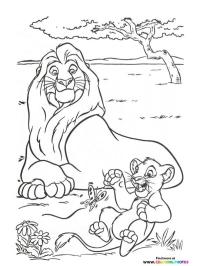 Król Lew Mufasa i Simba