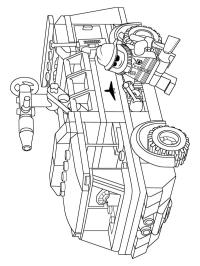 LEGO wóz strażacki