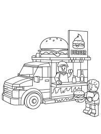 LEGO ciężarówka z burgerami
