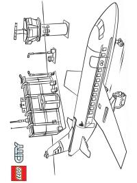 Lego samolot na lotnisku
