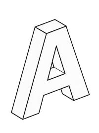 Litera A 3D
