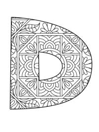 Litera D Mandala