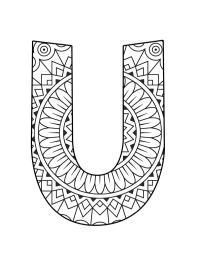 Litera U Mandala