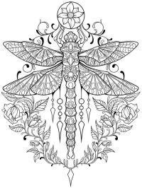 Libelle motyl tatuaż