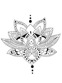 tatuaż lotosu