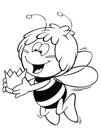 Pszczółka Maja z koroną