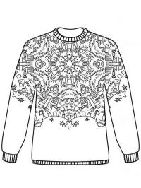 Mandala świąteczny sweter