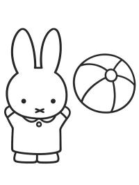 Miffy i piłka