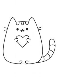 Pusheen z sercem