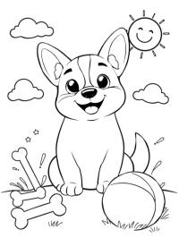 Uroczy szczeniak rasy Welsh Corgi
