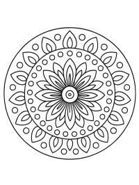 Prosta mandala kwiatowa