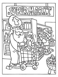 św. Mikołaj w sklepie