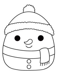 Squishmallows Bałwanek