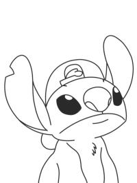 Stitch w czapce