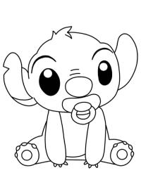 Stitch ze smoczkiem
