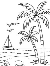 Plaża z palmami