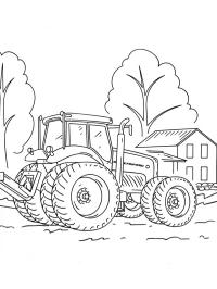 Traktor na farmie