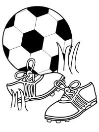 Buty piłkarskie i piłki nożnej