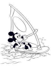 Surfer Mickey Mouse