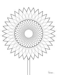 Mandala słonecznik