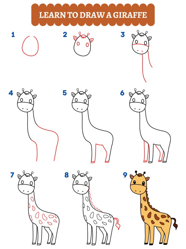 Jak narysować żyrafę