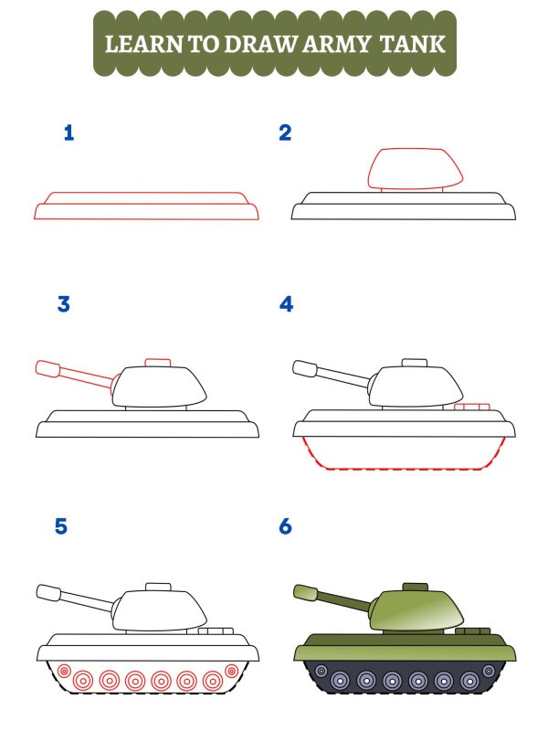 Jak narysować czołg?