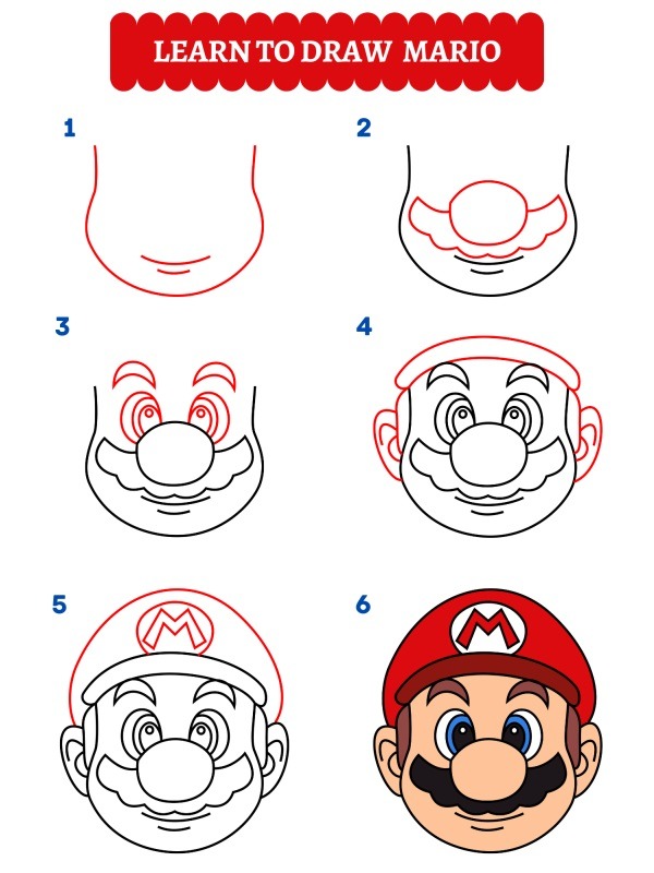 Jak narysować Mario?