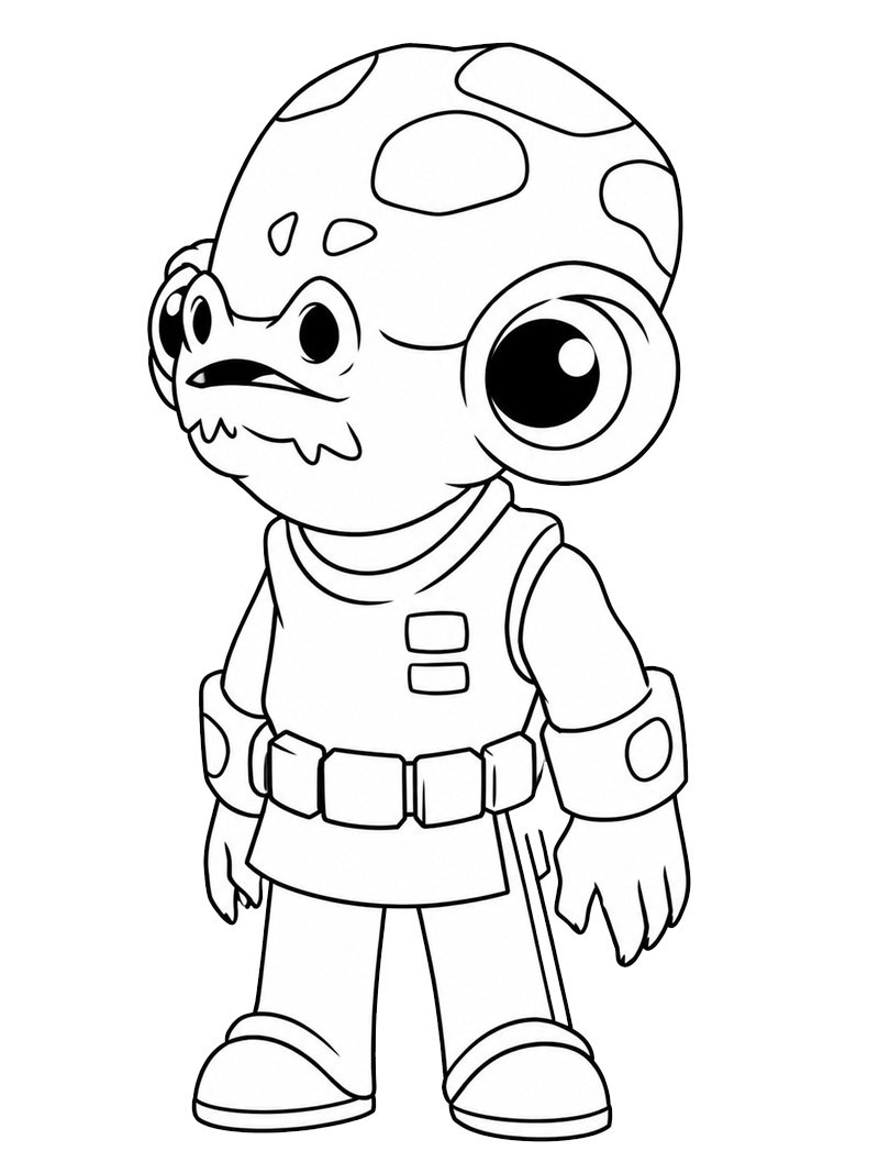 Admiral Ackbar (Star Wars) kolorowanka
