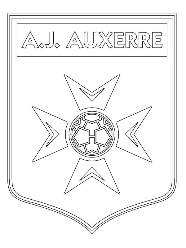 AJ Auxerre kolorowanka