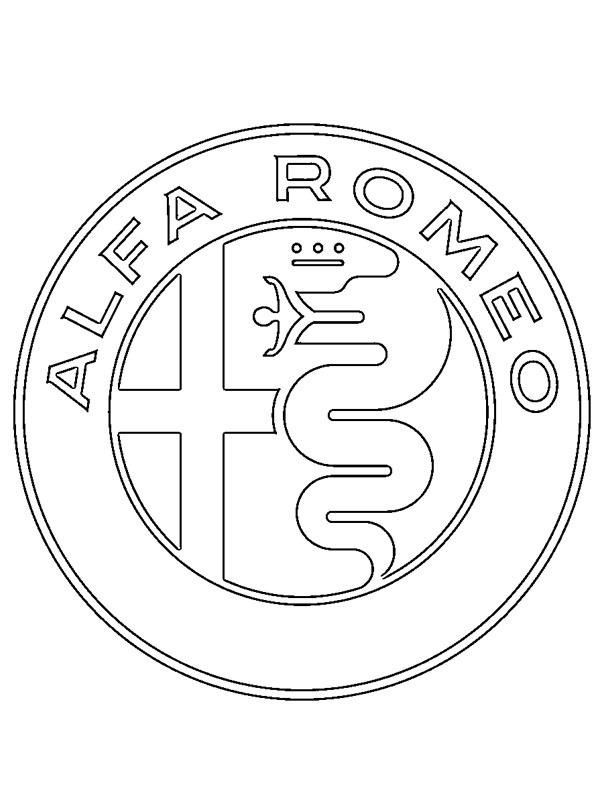 Alfa Romeo Logo kolorowanka
