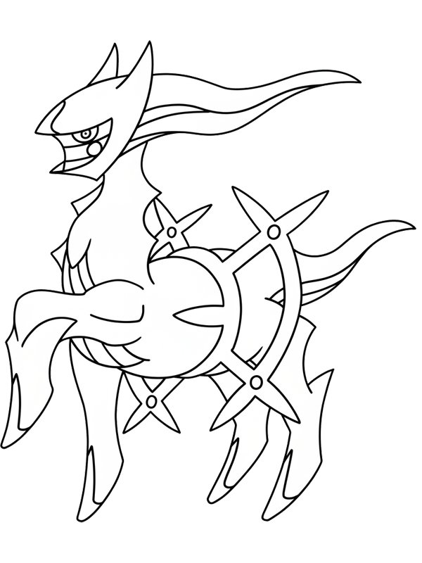 Arceus (Pokemon) kolorowanka
