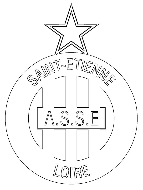 AS Saint-Étienne kolorowanka