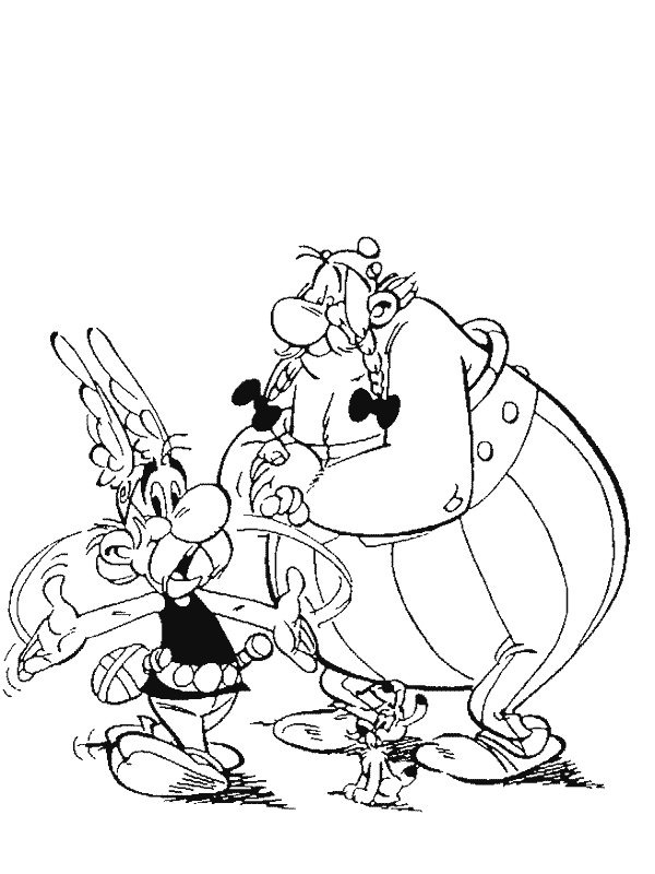 Idefiks oraz Asteriks z Obeliksem kolorowanka