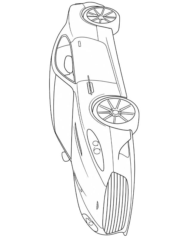 Aston Martin Vanquish kolorowanka